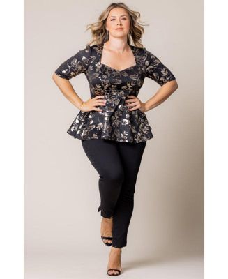 Plus Size Cherished Sweetheart Peplum Top
