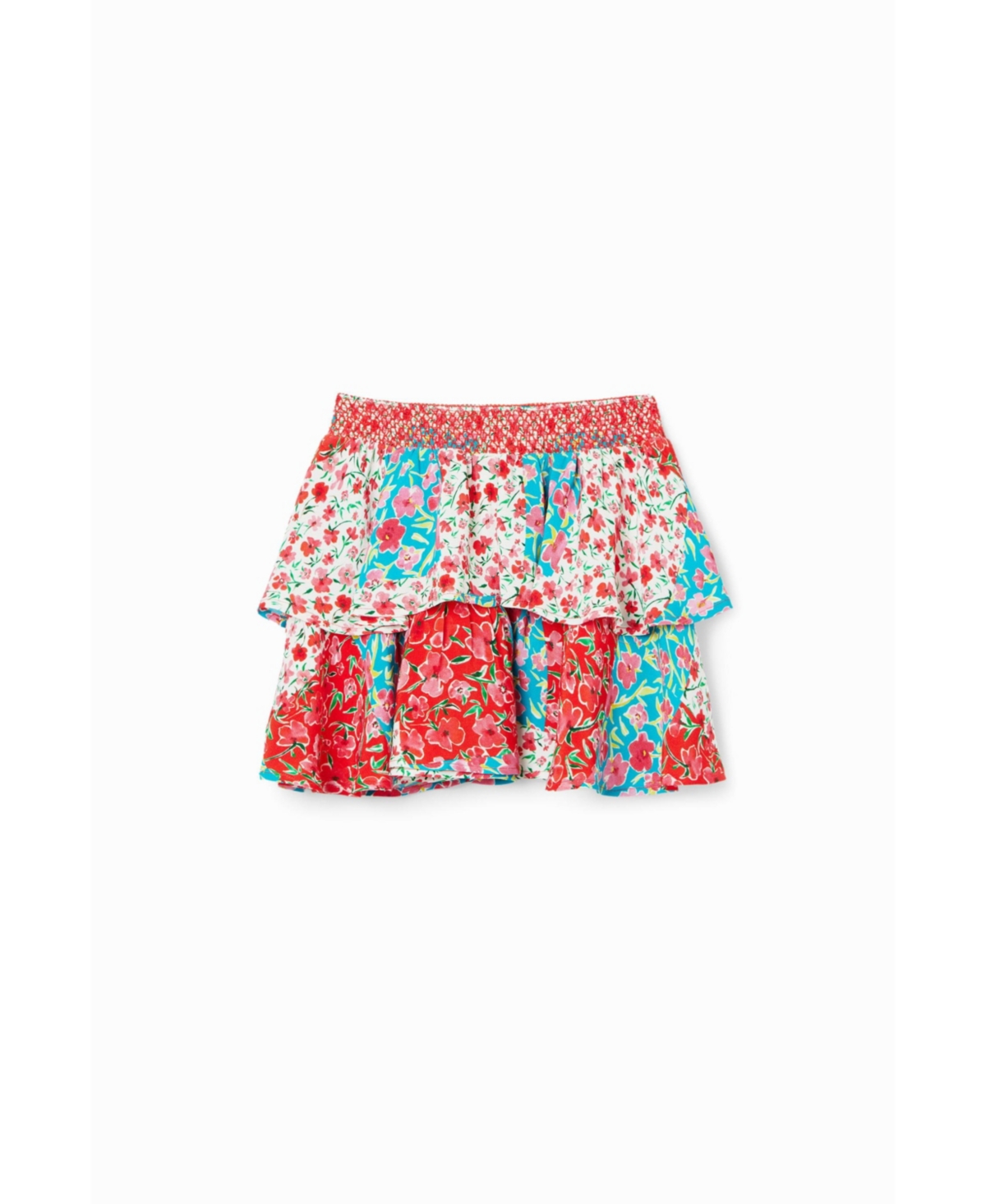 Desigual Girls Girls's Floral ruffled mini skirt
