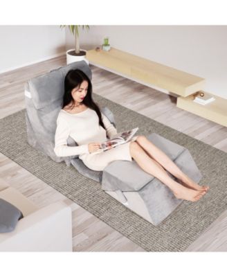 Bed Wedge  7 Pieces Pillow Set with Memory Foam and Washable Cover