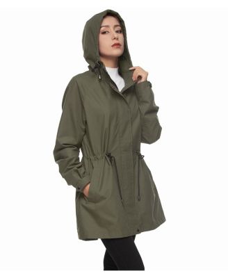 Women's Hooded Anorak Trench Coat