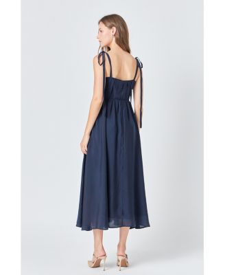 Women's Pleated Midi Dress