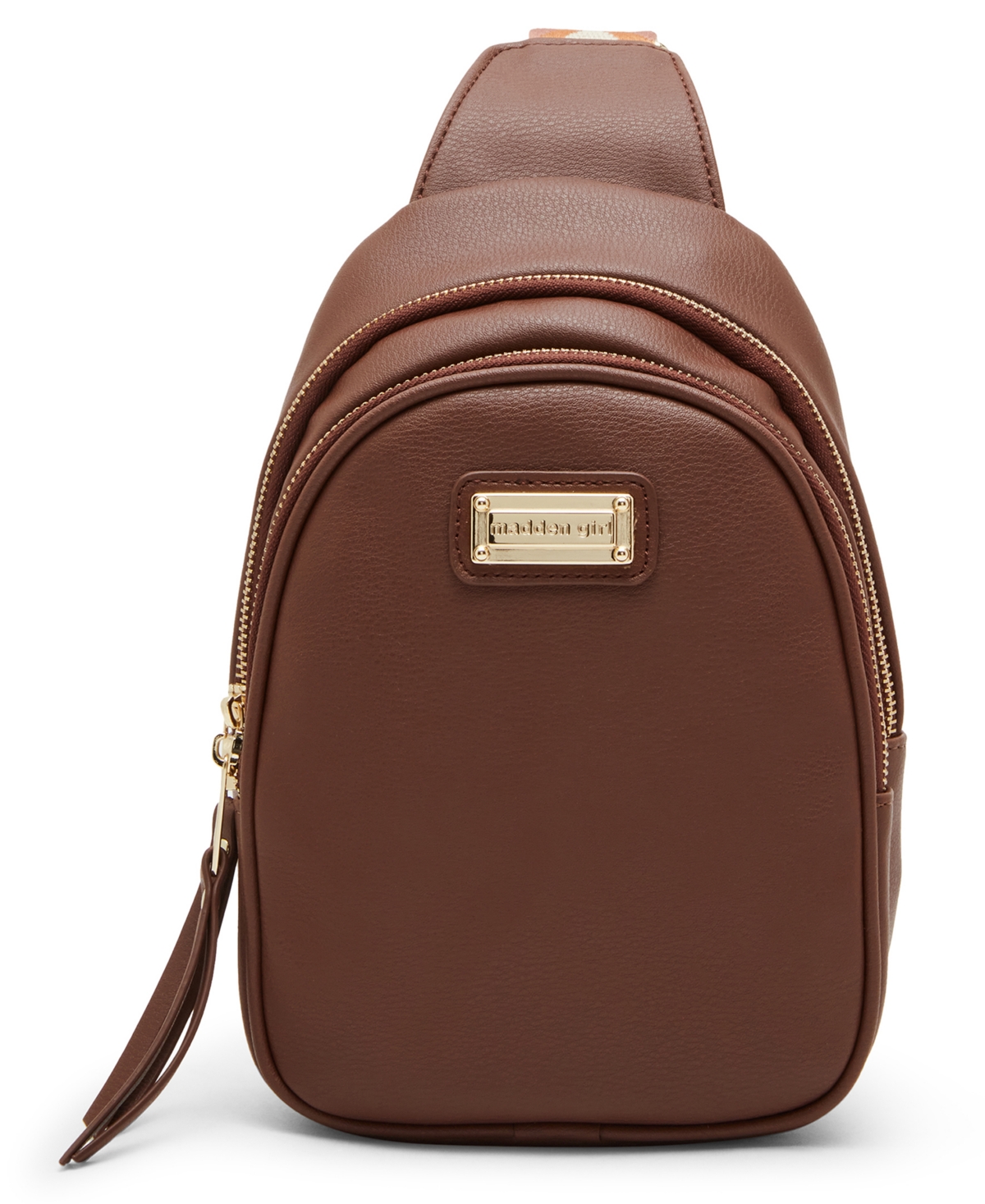 Madden Girl Drew Sling Bag Brown Smart Closet