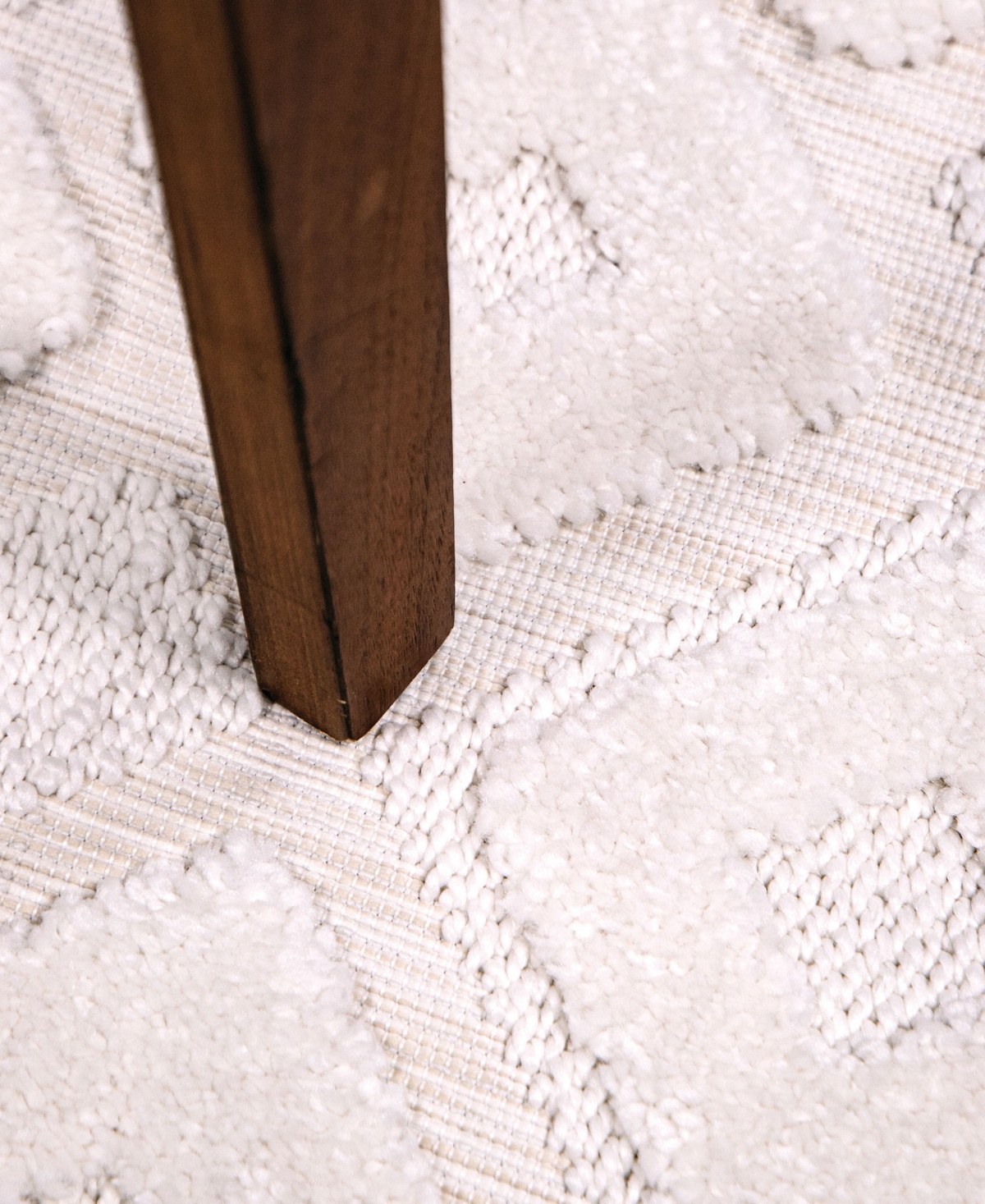 Orian Rugs Orian Crochet Diamond Park 7'10"x10'10" Area Rug In Bone