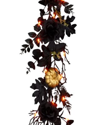 Chic Eek Black & Gold Garland, 6 feet