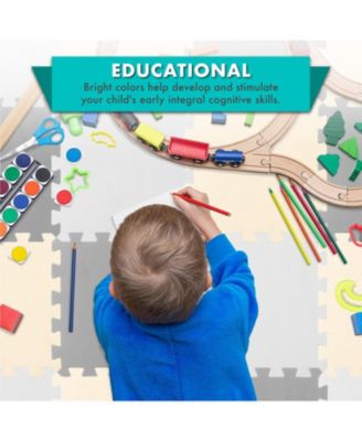Kids Floor Play Mat 3/8-in, 16 Sq Ft - 16 Tiles