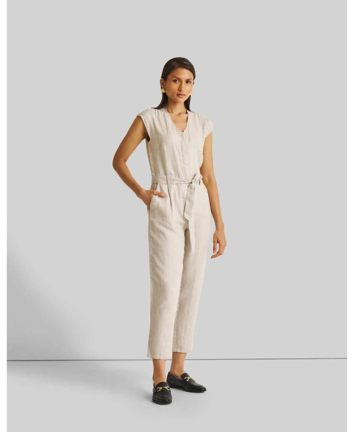 Women's Evening Chai Jumpsuit - White