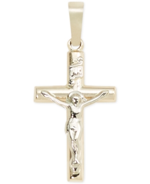 image of Small Crucifix Pendant in 14k Gold
