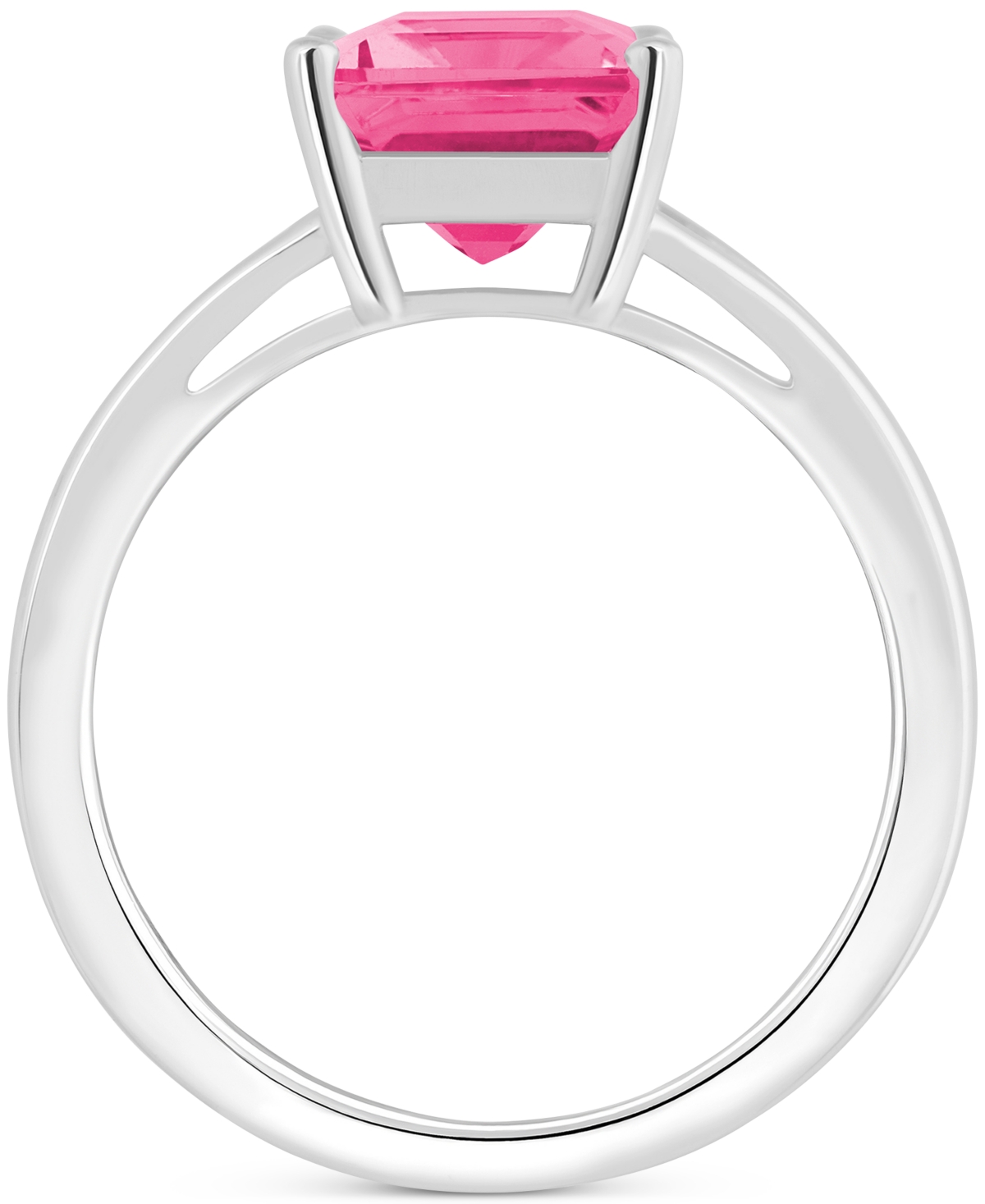 Mystic Topaz Split Shank Polished Statement Ring (4-1/4 ct. t.w.) in Sterling Silver (Also  - Pink Topaz