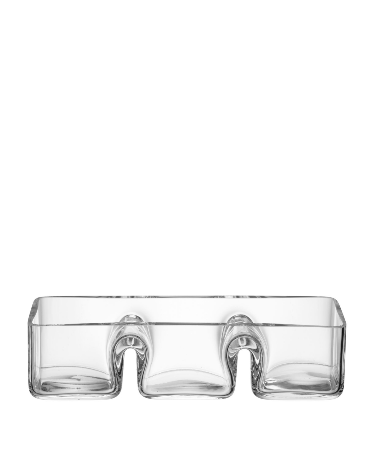 Lsa International Serve Trio Dish In Clear Glass