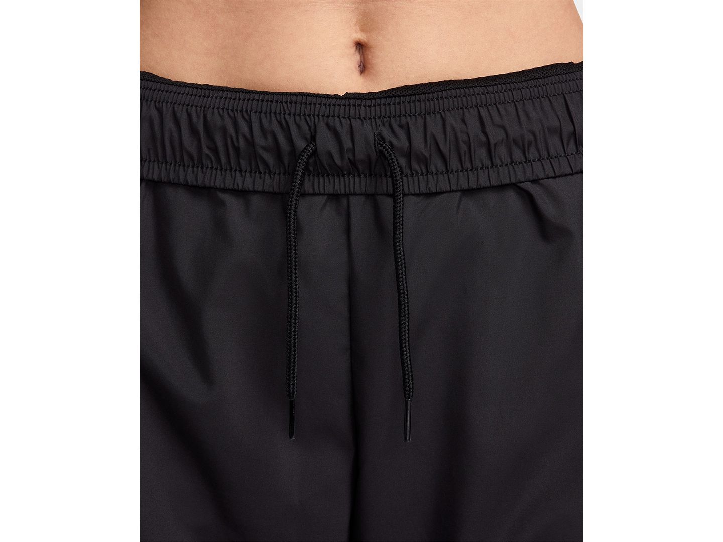 Женские брюки Nike Sportswear Classic Woven Mid-Rise Jogger, цвет: Чёрный / Белый — фото 6