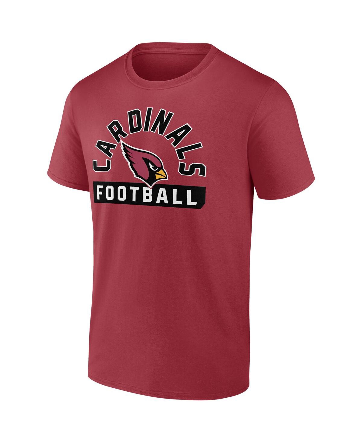 Fanatics Men's Cardinal/white Arizona Cardinals Two-pack 2023 Schedule T-shirt Combo Set In Cardinal,white