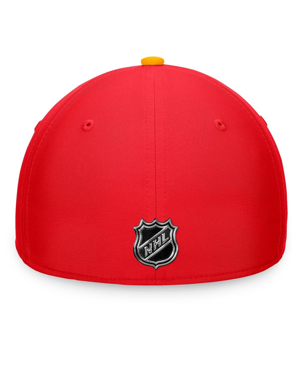 Fanatics Men's Red Calgary Flames 2024 Nhl Draft Flex Hat In Red,gold