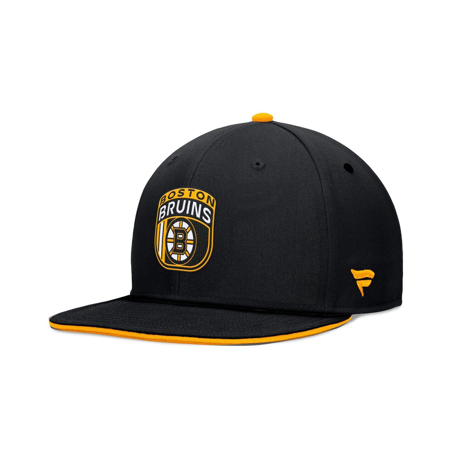 Мужская кепка Fanatics Black Boston Bruins 2024 NHL Draft Snapback Hat — фото 4