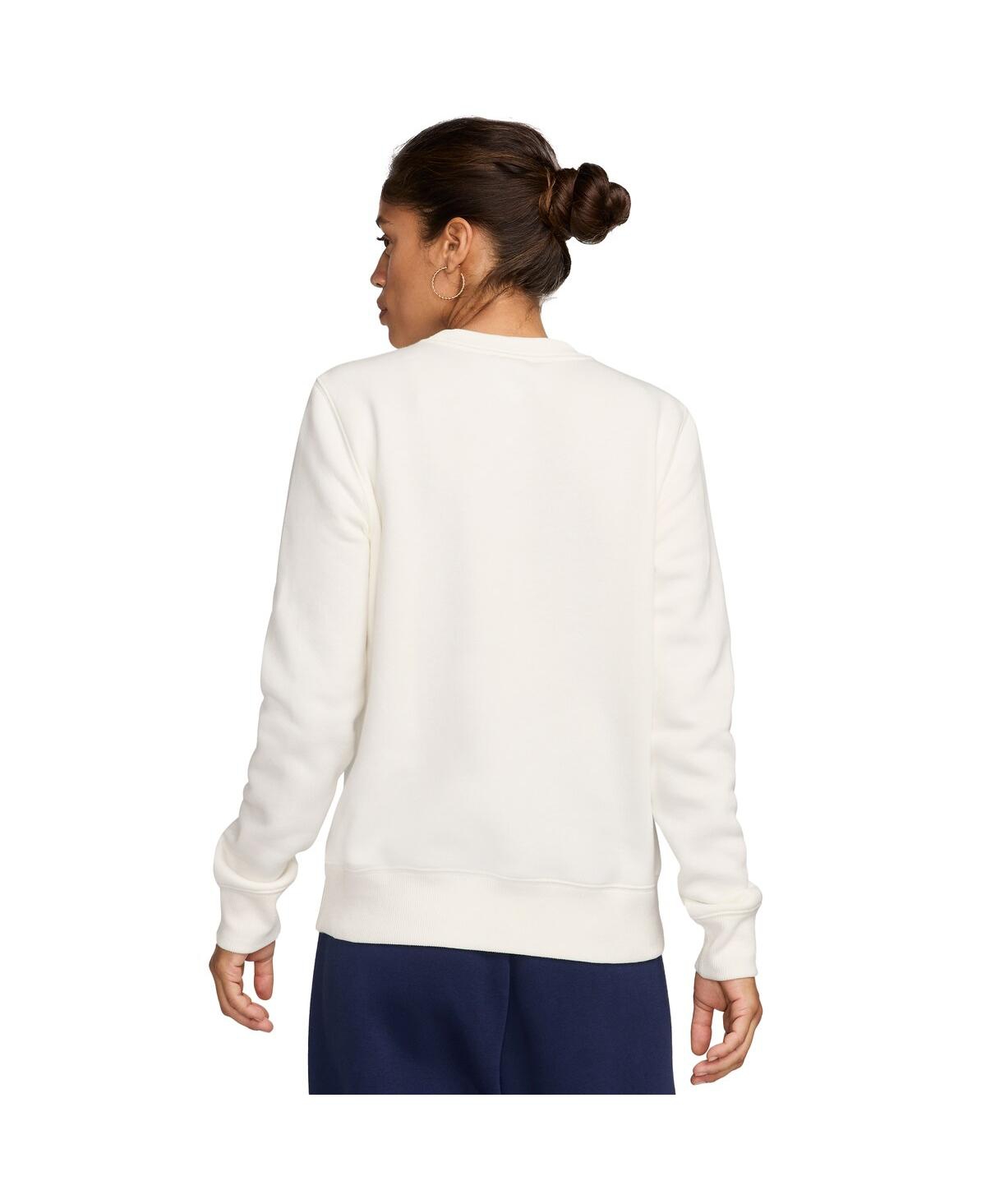 Nike Women's White Team Usa Phoenix Fleece 1924 Pack Pullover Sweatshirt In White