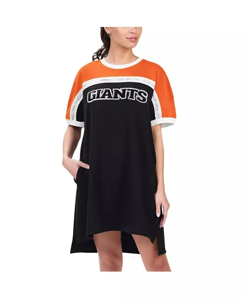 women's black/orange san francisco giants circus catch sneaker dress