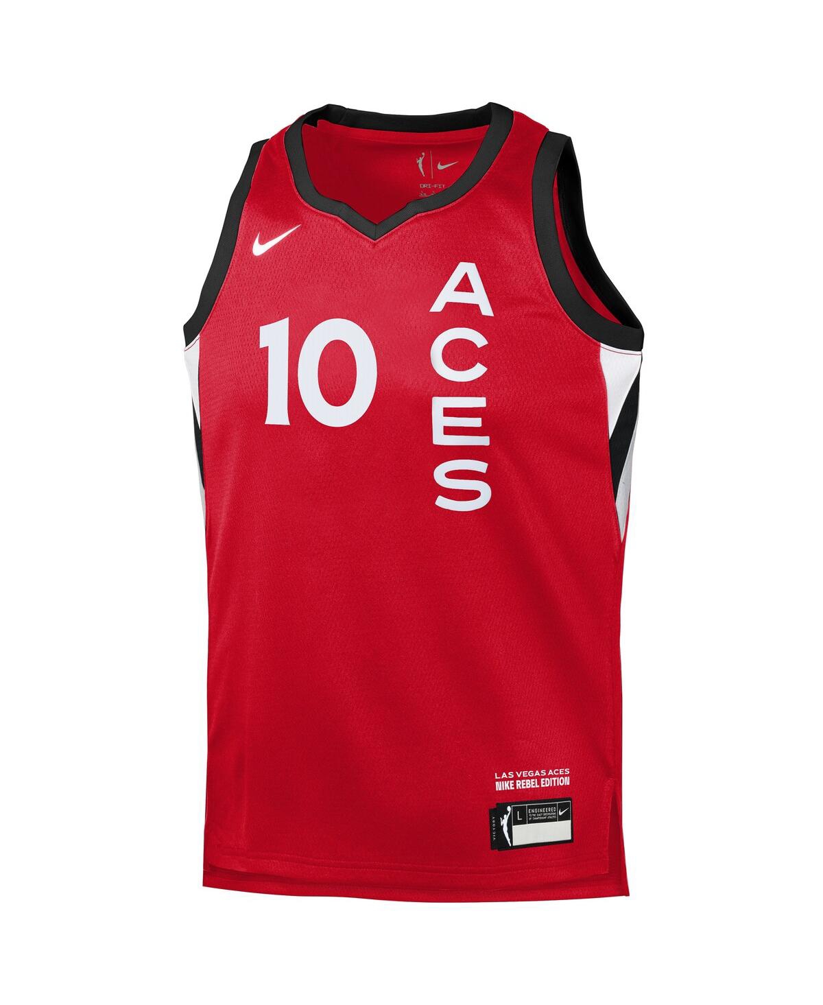 Nike Big Boys and Girls Kelsey PlumLas Vegas Aces Rebel Edition Player Jersey - Red