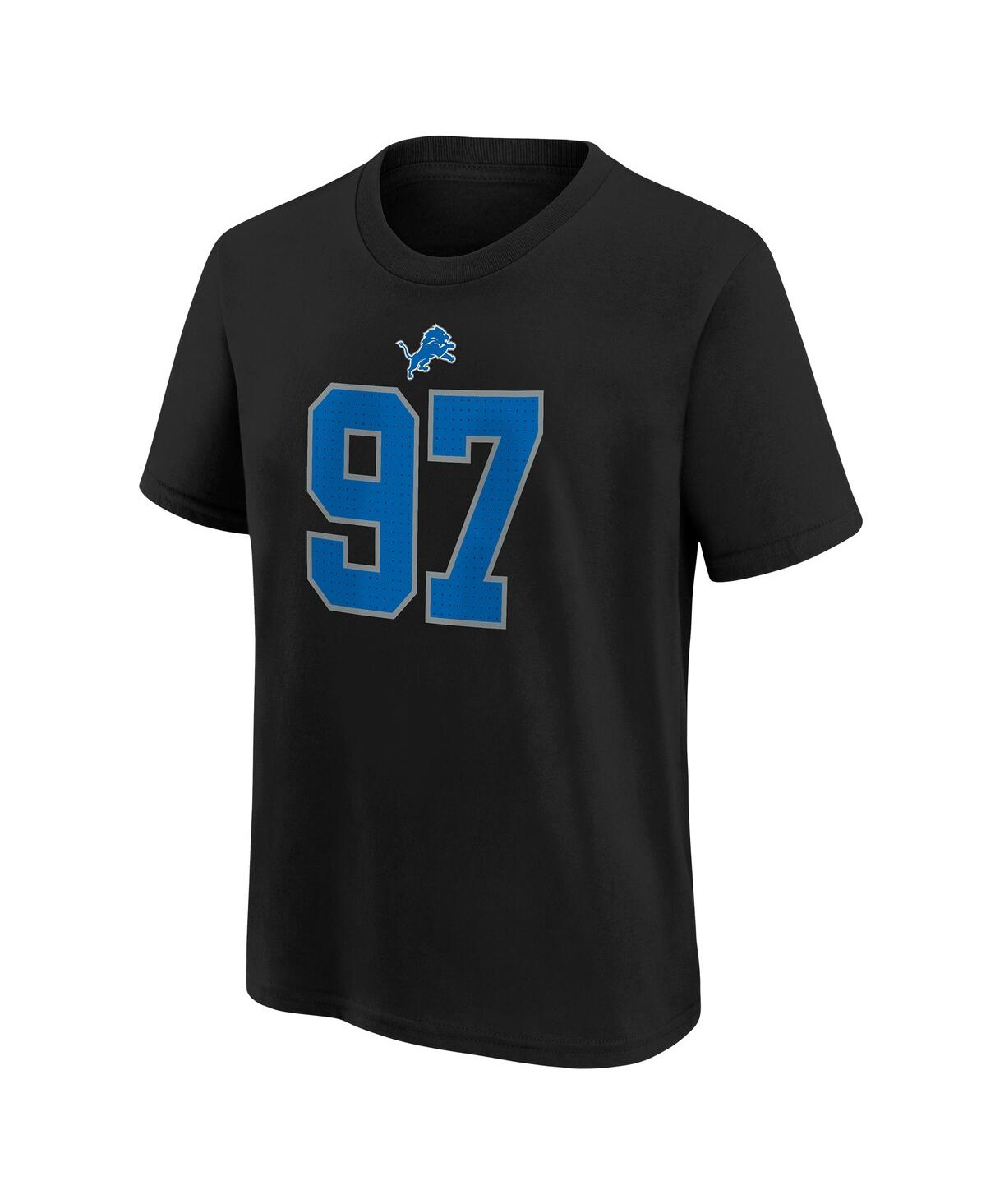 Nike Big Boys and Girls Aidan HutchinsonDetroit Lions Player Name Number T-Shirt - Black