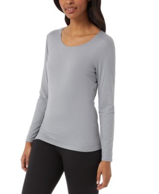 Women's Long-Sleeve Scoop-Neck Top 