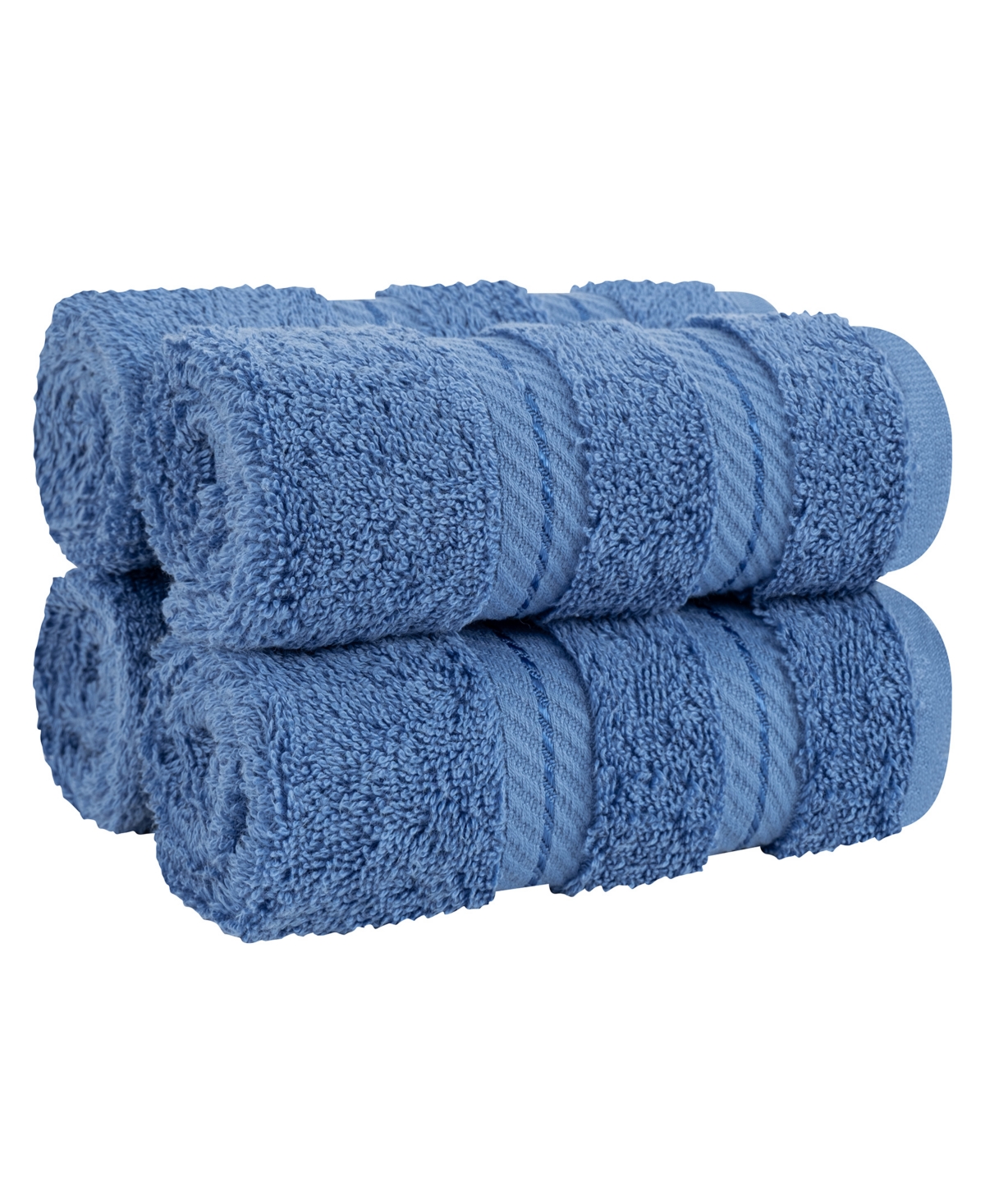 American Soft Linen Edison Luxury 100% Turkish Cotton 4-piece Washcloth Set In Electric Blue