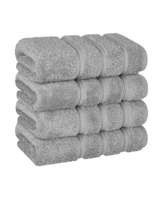 Edison Luxury 100% Turkish Cotton 4-Piece Hand Towel Set