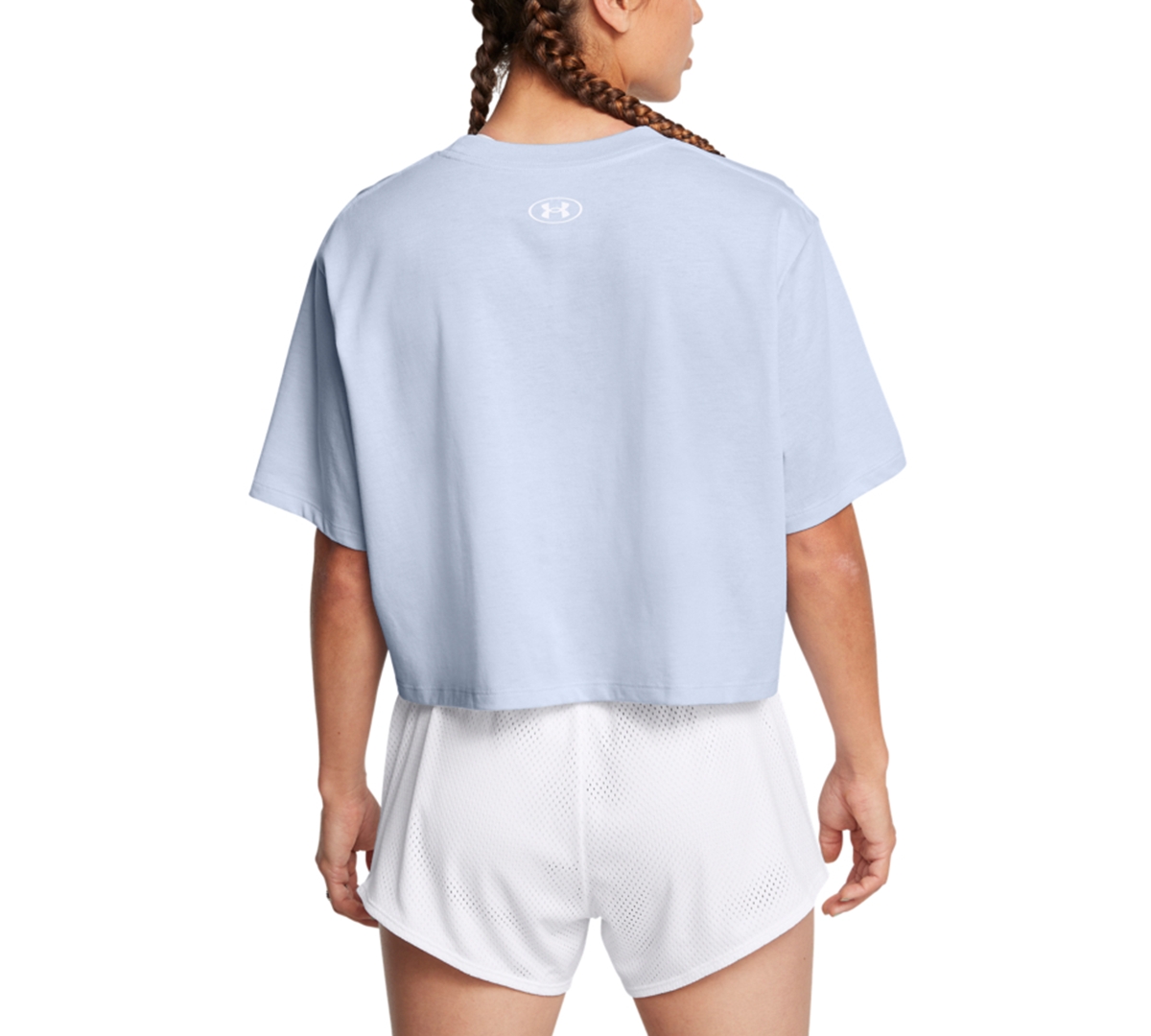 Under Armour Women's Boxy Cropped Logo T-Shirt -white