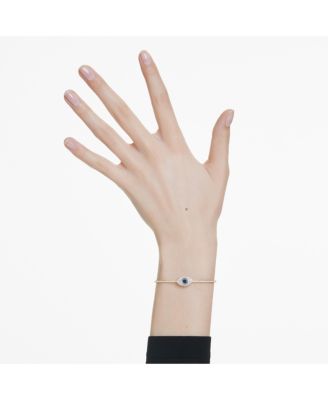 Evil Eye, Blue, Gold-Tone Plated Symbolica Bangle