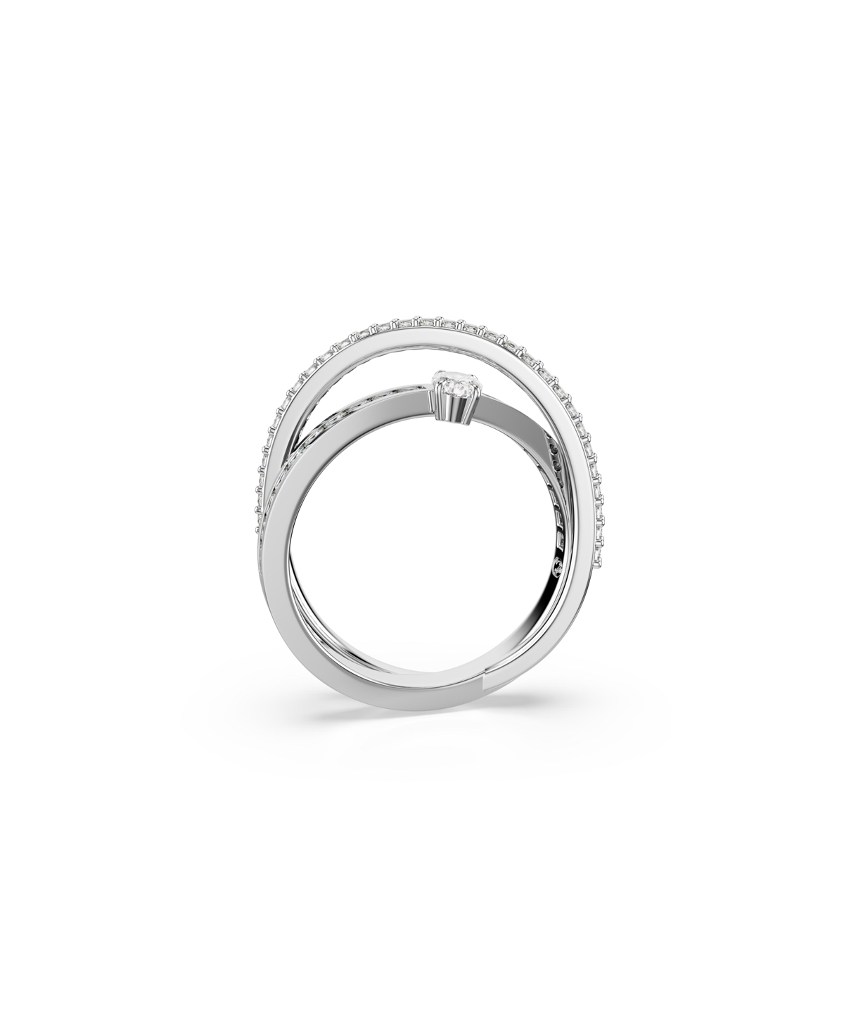 Swarovski Hyperbola Ring In Silver