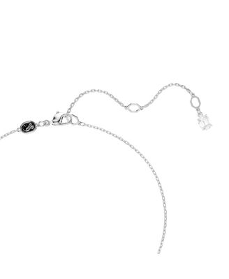 Hyperbola Pendant, Mixed Cuts, White, Mixed Metal Finish Necklace