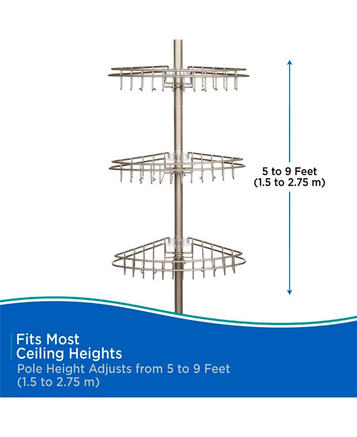 Kenney 3Tier Stainless Steel Spring Tension Shower Caddy Macy's
