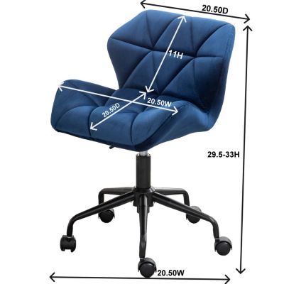 Streamdale Diamond Tufted Adjustable Swivel Office Chair