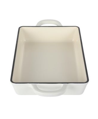 Crock-Pot Enamel Cast Iron Lasagna Pan - Matte Linen White