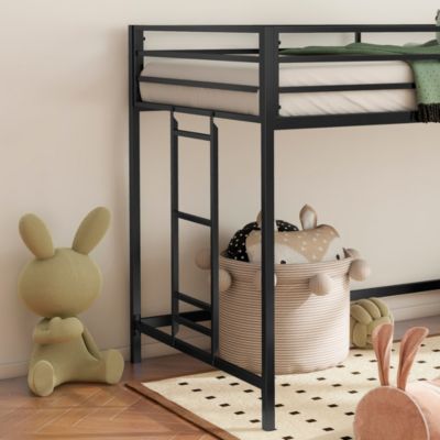 Adam junior twin loft bunk black