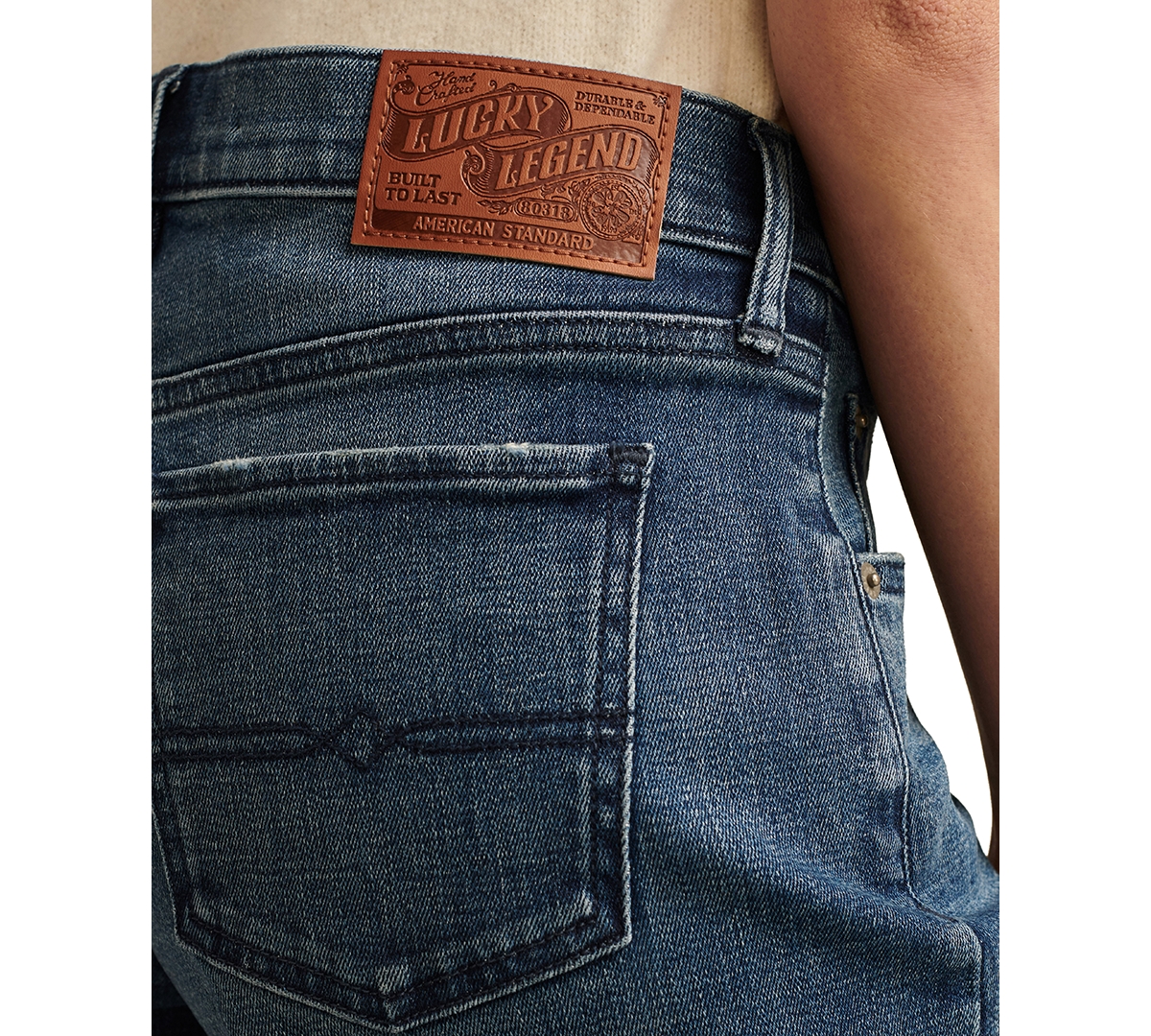 Lucky Brand Women's Lucky Legend Sweet Wide-Leg Cuffed Jeans