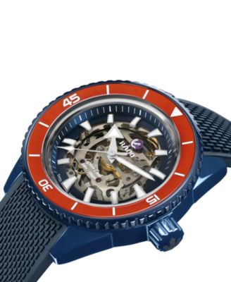 Men's Swiss Automatic Captain Cook Navy Blue High-Tech Ceramic Bracelet Watch 43mm