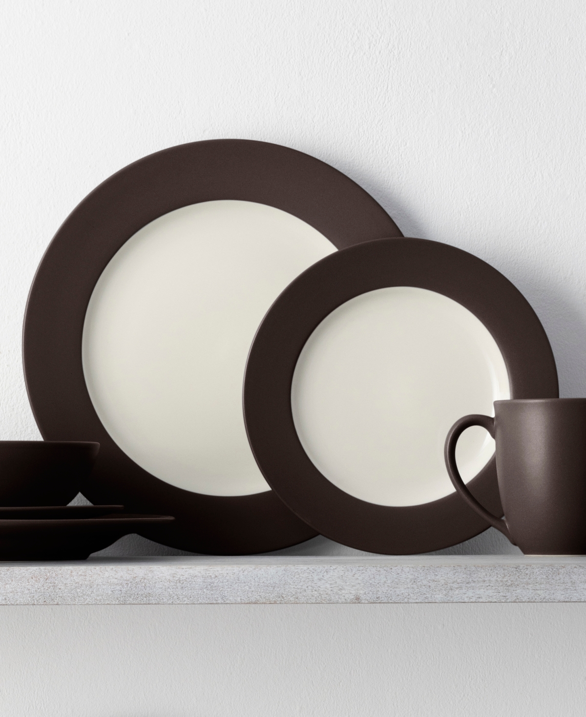 Noritake Colorwave Rim Dinner Plates, Set Of 4 In Clay