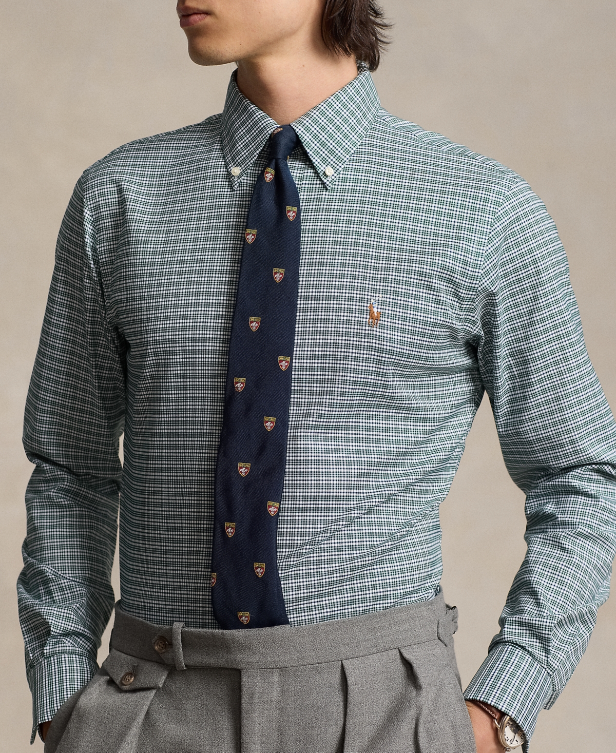 Polo Ralph Lauren Men's Classic-Fit Oxford Shirt -navy