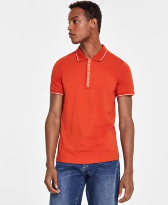 A|X Armani Exchange - Men's Short Sleeve Logo Placket Polo Shirt