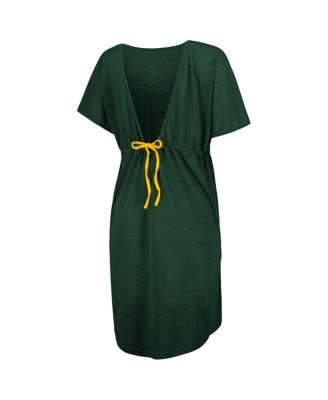 Women's Green Green New York Jets Versus Swim Cover-Up