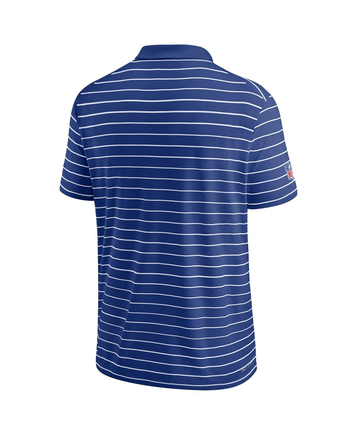 Nike Men's Royal New York Giants Sideline Lock Up Victory Performance Polo In Royal,white