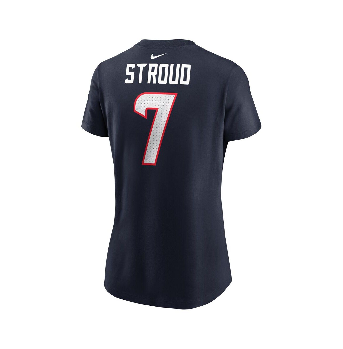 Женская футболка Nike C.J. Stroud Navy Houston Texans Player Name & Number — фото 2