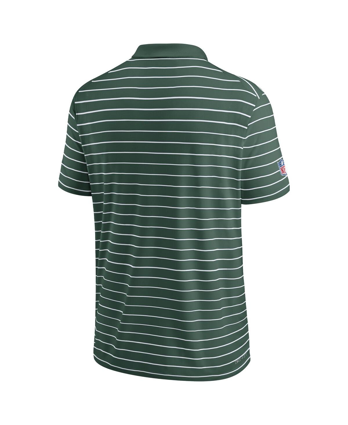 Nike Men'sGreen Bay Packers Sideline Lock Up Victory Performance Polo - Green, White