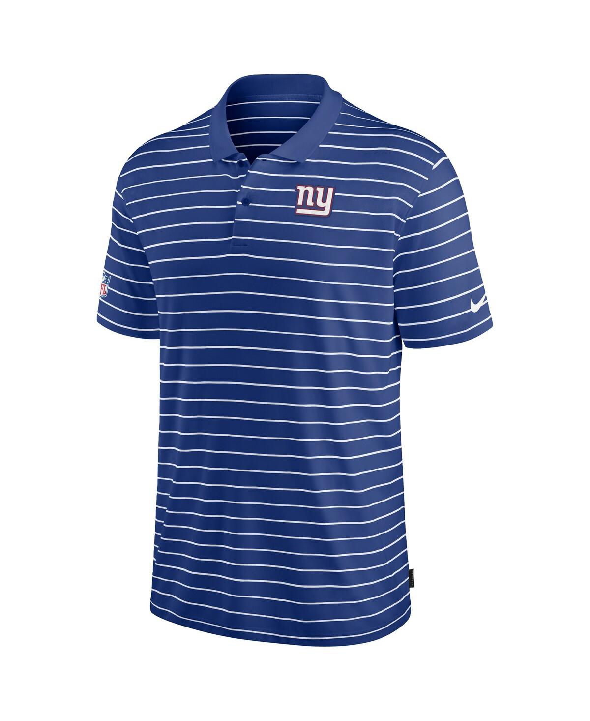 Nike Men's Royal New York Giants Sideline Lock Up Victory Performance Polo In Royal,white