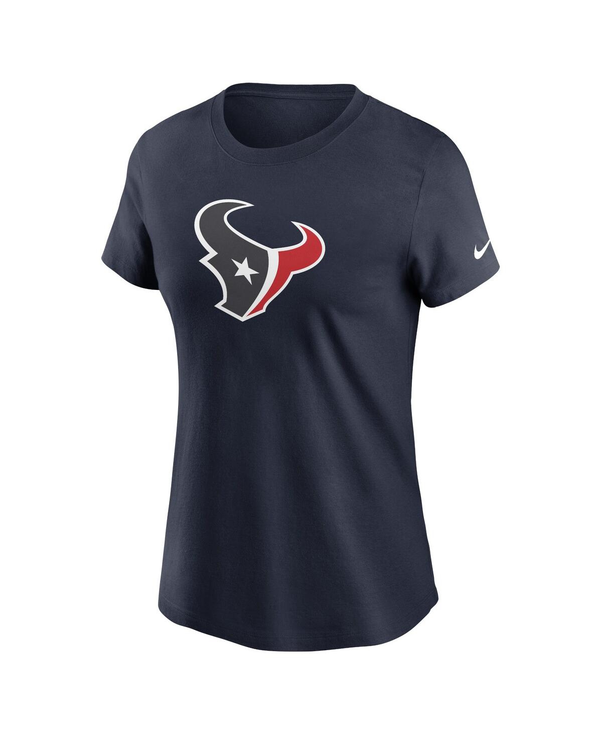 Nike Women's Navy Houston Texans Primary Logo T-shirt In Navy