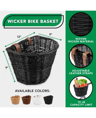 ProSource Nantucket Bike Basket, Brown