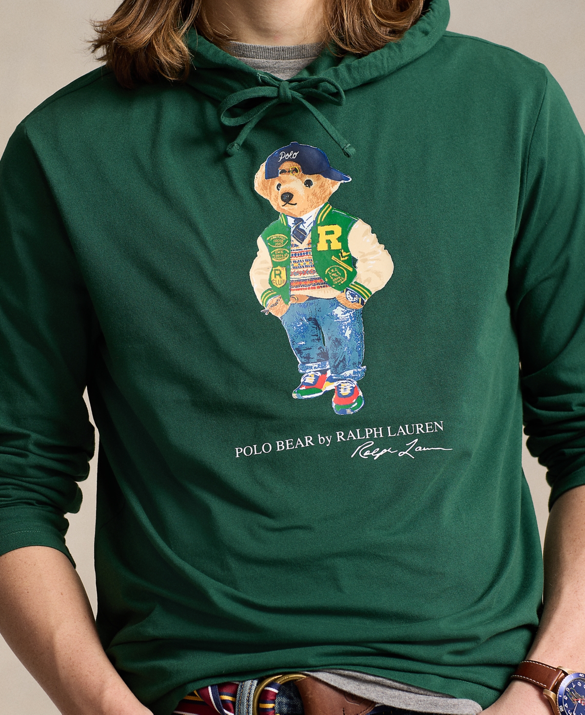 Polo Ralph Lauren Men's Polo Bear Jersey Hooded T-Shirt
