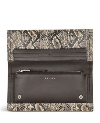 Oak Street Faux Snake - Large Flapover Wallet