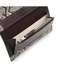 Oak Street Faux Snake - Large Flapover Wallet
