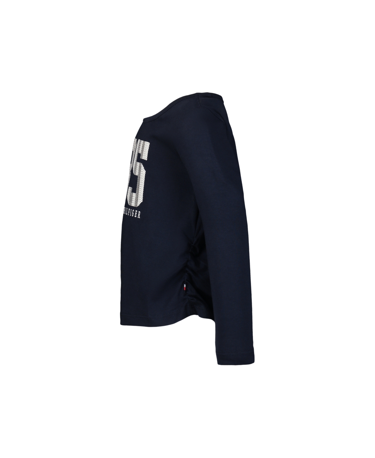 Tommy Hilfiger Toddler and Little Girls Sequin Stripe 85 Long sleeve Tee