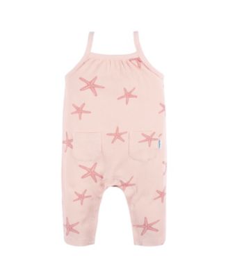 Baby Girls Sleeveless Long-Leg Romper