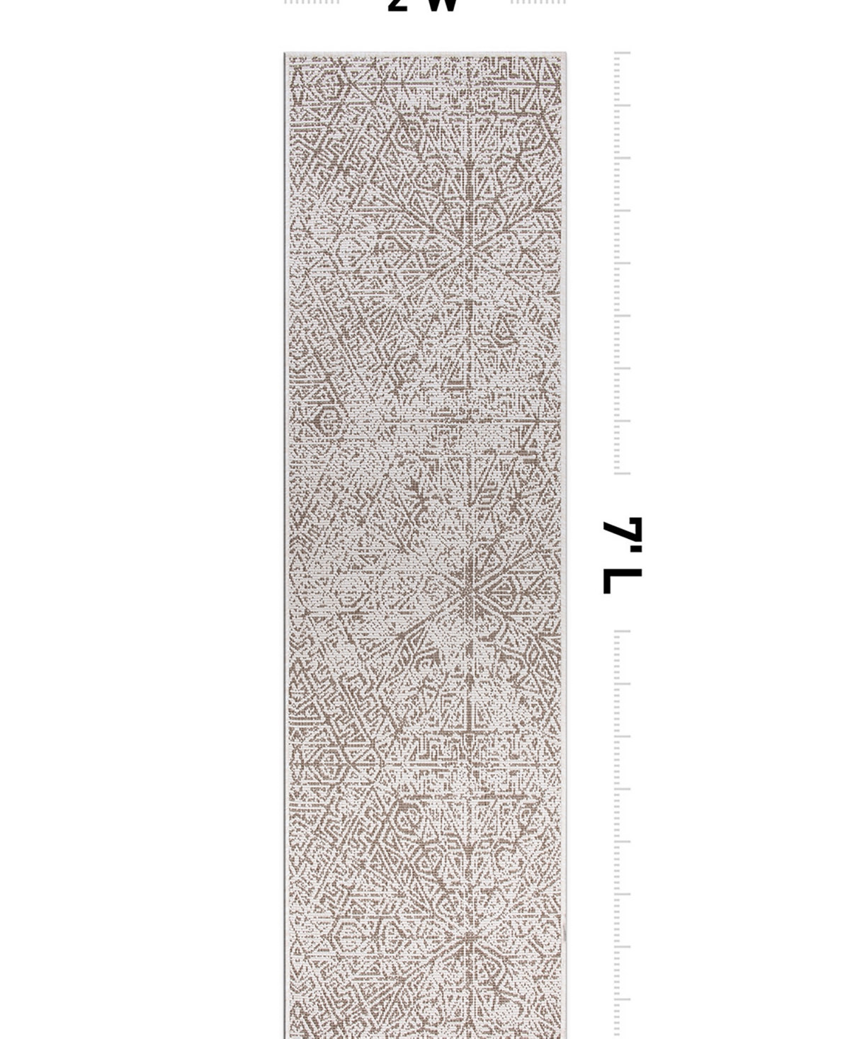 Main Street Rugs Citta Outdoor 4028 2'x7' Area Rug
